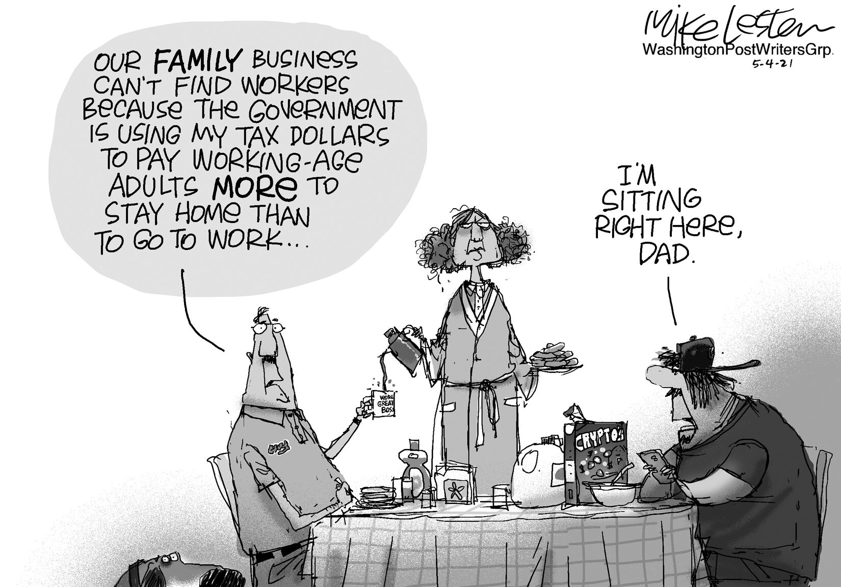 Mike Lester cartoon